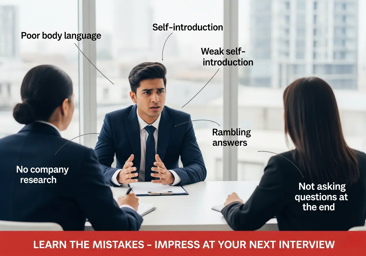 5 Interview Mistakes Freshers Make (And How to Avoid Them)